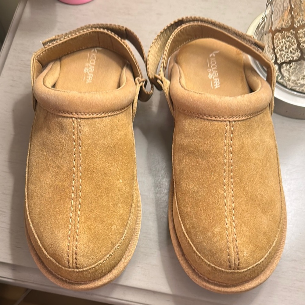 Koolaburra Tan Suede Mules